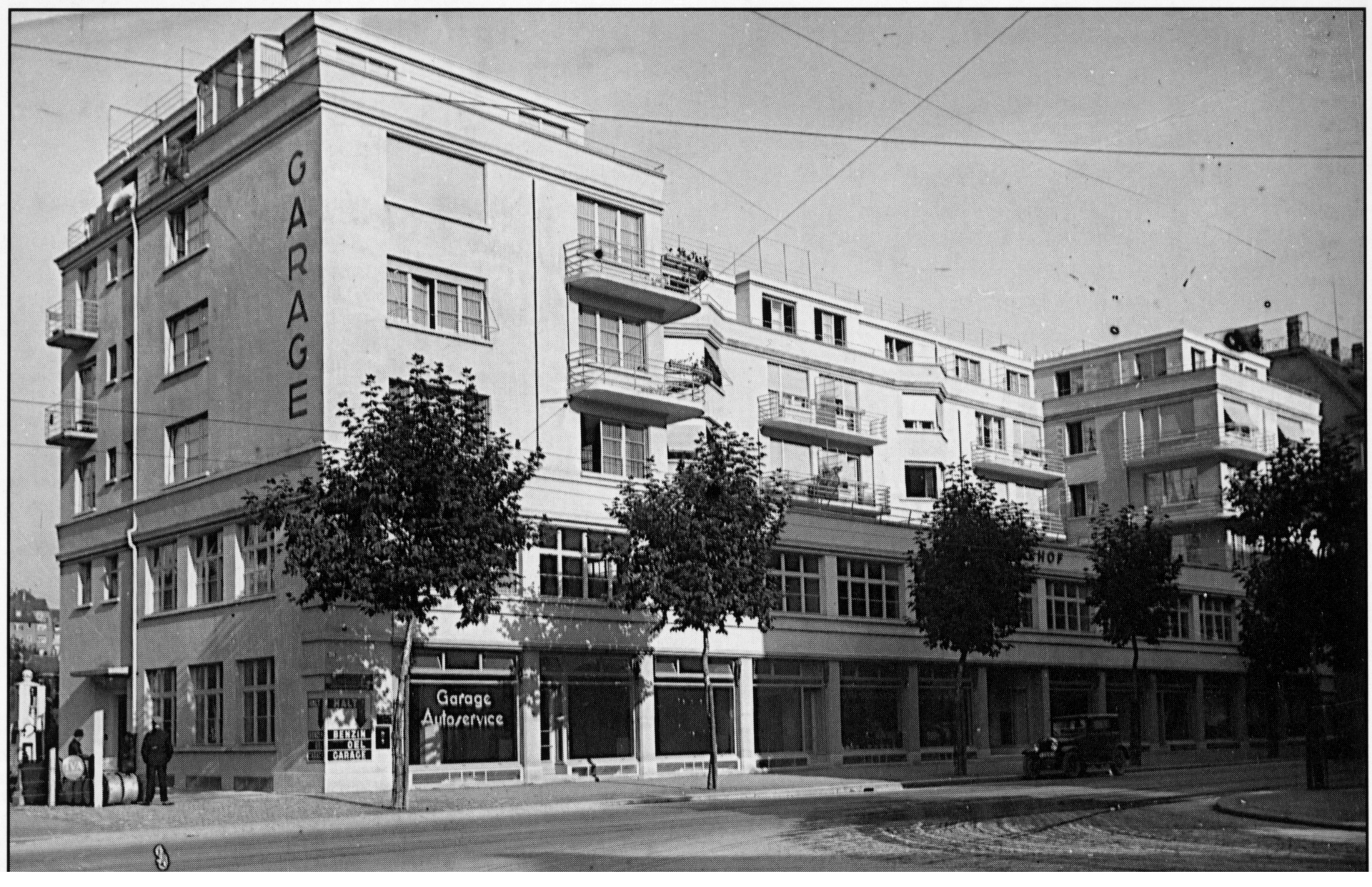 Historische Aufnahme des Industriehofs an der Limmatstrasse, frühes 20. Jahrhundert